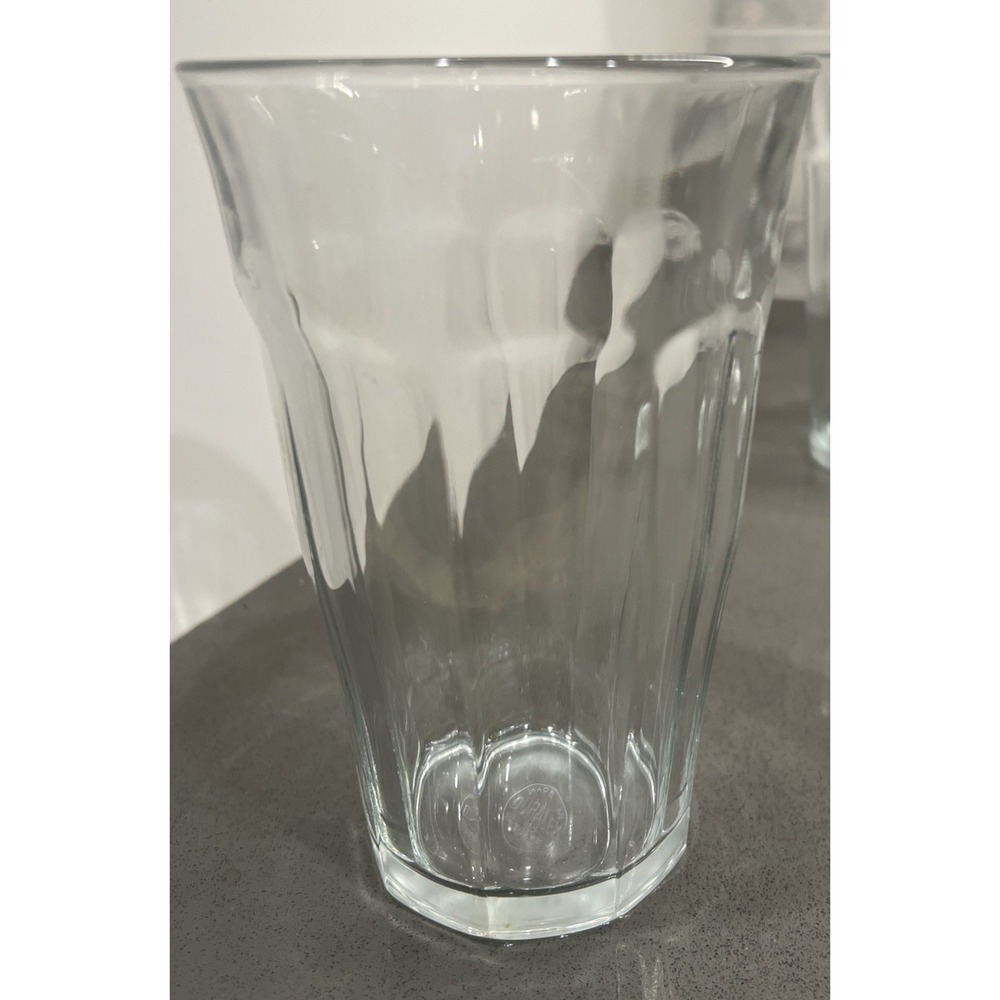 3~Duralex Nine Paneled Glass Tumbler 5.5"